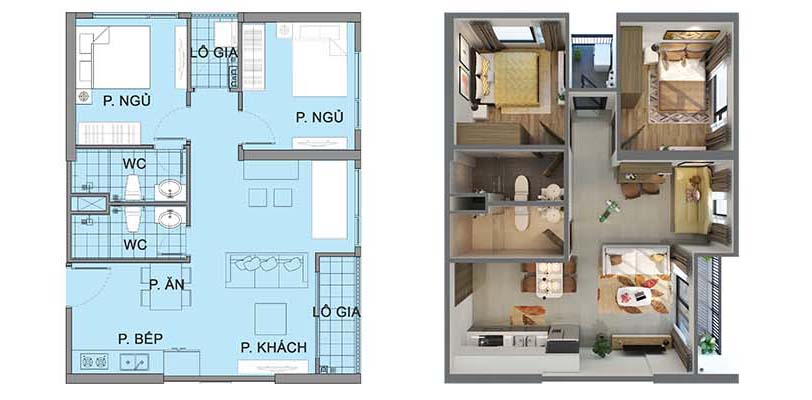 2pn2vs-goc-sapphire-vinhomes-ocean-park